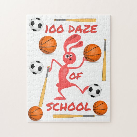 学校の100のボーッとしたサンダー_コーブ ジグソーパズル (縦)