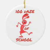 学校の100のボーッとしたサンダー_コーブ セラミックオーナメント (裏面)