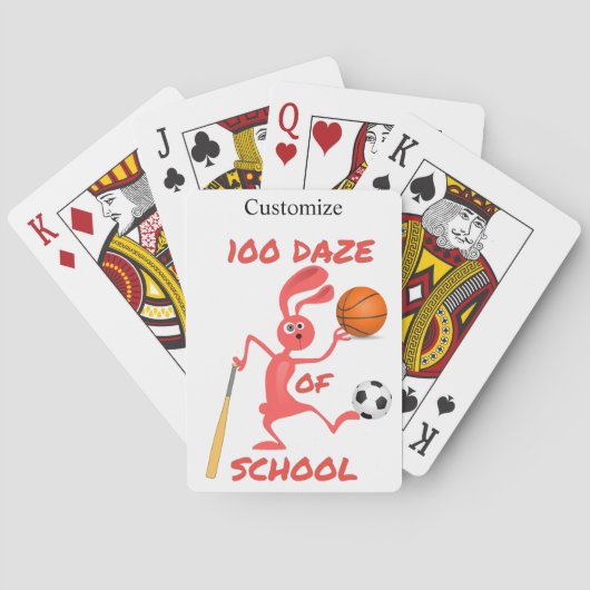 学校の100のボーッとしたサンダー_コーブ トランプ (裏面)