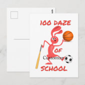 学校の100のボーッとしたサンダー_コーブ ポストカード (正面/裏面)