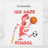 学校の100のボーッとしたサンダー_コーブ ワインラベル (シングルラベル)