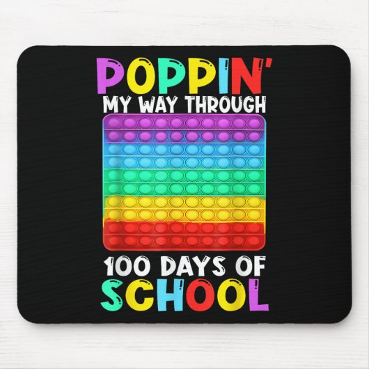 学校の100の日を通して私の道をHappy 100 マウスパッド (正面)