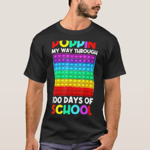 学校の100の日を通して私の道をHappy 100 Tシャツ
