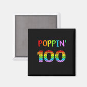学校の100の日を通る マグネット (正面/裏面)