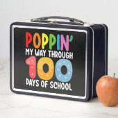 学校の100の日を通る メタルランチボックス (インサイチュ)