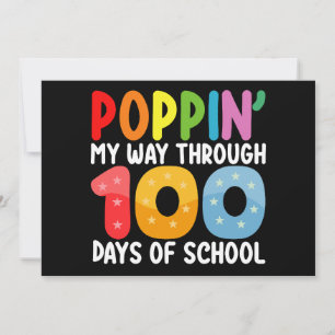 学校の100の日を通る 招待状
