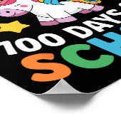 学校の100人の日を通り抜けおもしろいる ポスター (角)