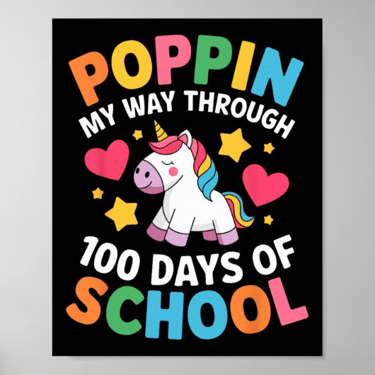学校の100人の日を通り抜けおもしろいる ポスター (正面)