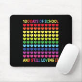 学校の100日かわいいハート先生と子供No マウスパッド (マウス)