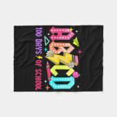 学校の100日せつぞう先生学生ロックボーイズ フリースブランケット (正面(横))