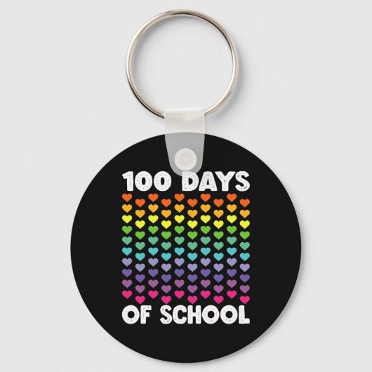 学校の100日とまだItを愛しているハート100t キーホルダー (正面)