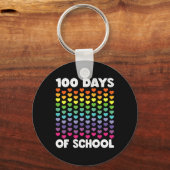 学校の100日とまだItを愛しているハート100t キーホルダー (正面)