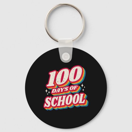 学校の100日とまだItを愛しているハート100t キーホルダー (正面)