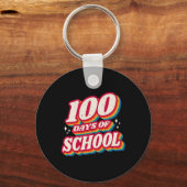 学校の100日とまだItを愛しているハート100t キーホルダー (正面)