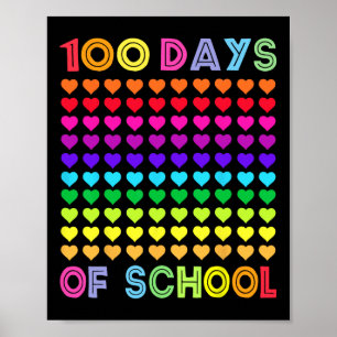 学校の100日とまだItを愛しているハート100t ポスター