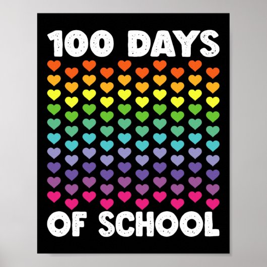学校の100日とまだItを愛しているハート100t ポスター (正面)