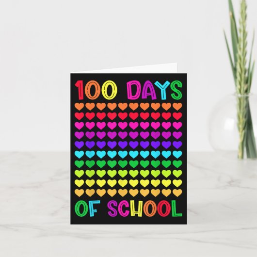 学校の100日とまだItを愛するハート10 カード (正面)