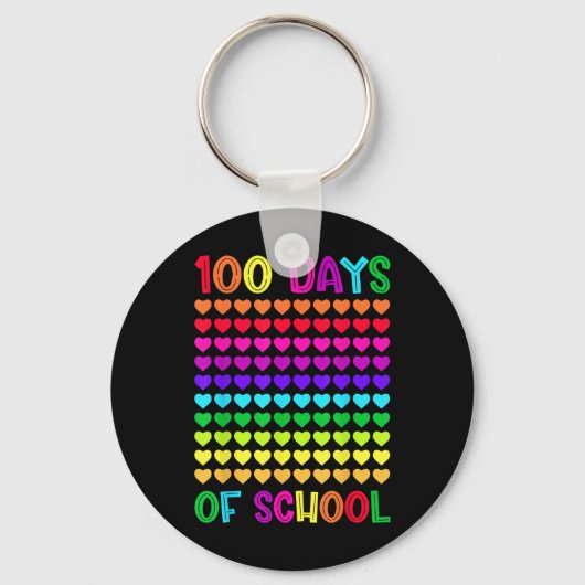 学校の100日とまだItを愛するハート10 キーホルダー (正面)