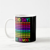 学校の100日とまだItを愛するハート10 コーヒーマグカップ (左)