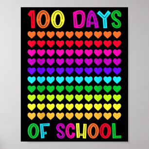 学校の100日とまだItを愛するハート10 ポスター