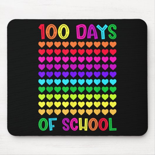 学校の100日とまだItを愛するハート10 マウスパッド (正面)