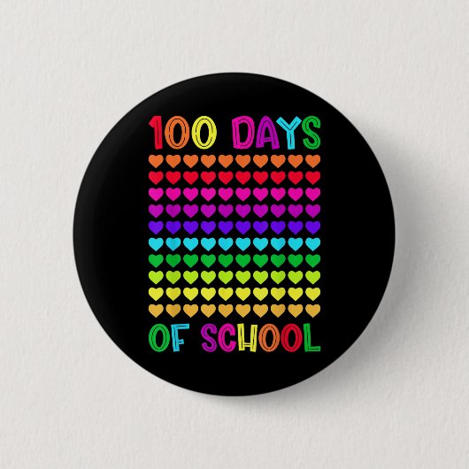 学校の100日とまだItを愛するハート10 缶バッジ (正面)