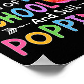 学校の100日とまだPoppin' It子供Toddl ポスター (角)