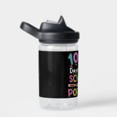 学校の100日とスティルポピンの女の子 ウォーターボトル (右面)