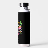 学校の100日とスティルポピンの女の子 ウォーターボトル (左面)