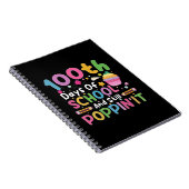 学校の100日とスティルポピンの女の子 ノートブック (右側)