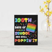 学校の100日と今でもポピンそれは100日P カード (黄色い花)