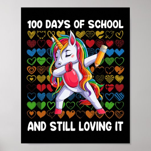 学校の100日と今でもUnicorn Girを愛している ポスター (正面)
