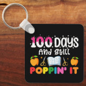 学校の100日と今もそれをポップする キーホルダー (正面)