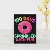 学校の100日におもしろい2 カード (黄色い花)