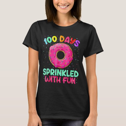 学校の100日におもしろい2 Tシャツ (正面)