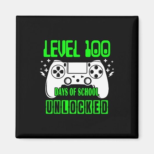 学校の100日のロック解除されたビデオゲーム少年ゲーマー マグネット (正面)