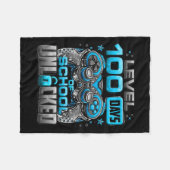 学校の100日のロック解除された少年たち100日Scho フリースブランケット (正面(横))