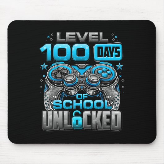 学校の100日のロック解除された少年たち100日Scho マウスパッド (正面)