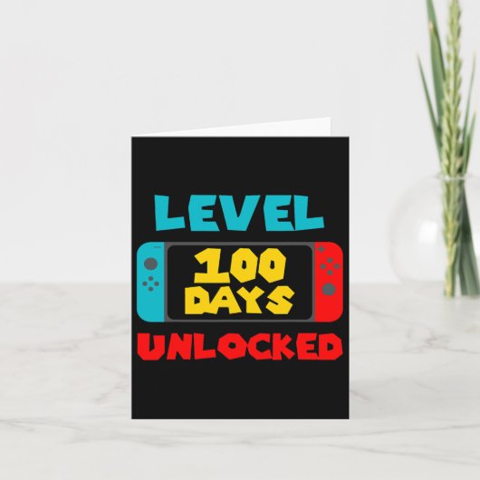 学校の100日のロック解除100th日ビデオゲーマー カード (正面)