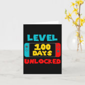 学校の100日のロック解除100th日ビデオゲーマー カード (黄色い花)