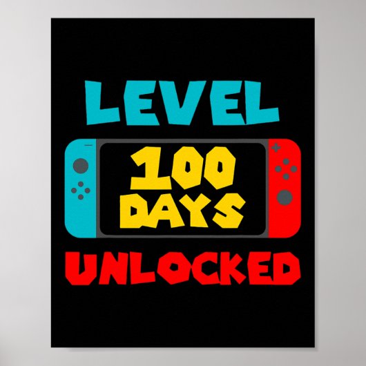 学校の100日のロック解除100th日ビデオゲーマー ポスター (正面)