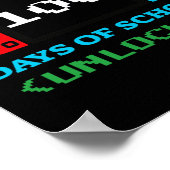 学校の100日のロック解除3 ポスター (角)