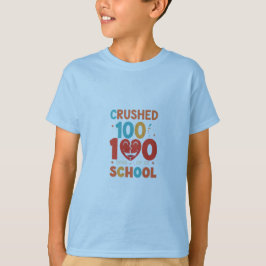 学校の100日を粉砕 – 子供の成績 Tシャツ