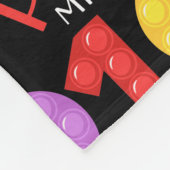 学校の100日を通る フリースブランケット (角)