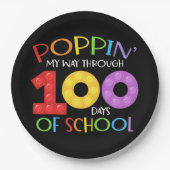 学校の100日を通る ペーパープレート (正面)