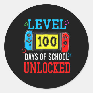 学校の100日レベル100学校の日のUnlocke ラウンドシール
