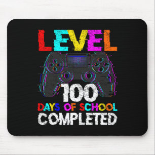 学校の100日完了ゲーマー少年レベル100 C マウスパッド