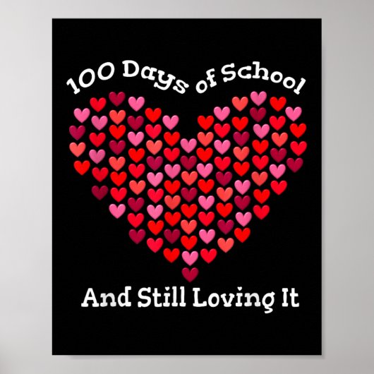 学校の100日目とまだItを愛するハート100 ポスター (正面)