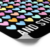 学校の100日目とまだItを愛するハート100 ポスター (角)