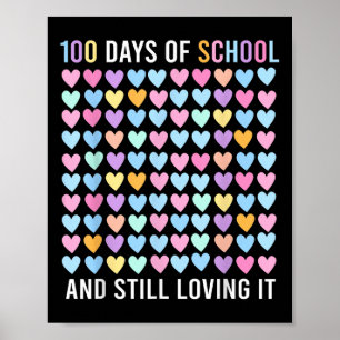 学校の100日目とまだItを愛するハート100 ポスター